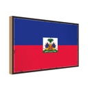 Holzschild 20x30 cm Haitis Haiti Flagge Fahne Wappen
