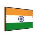 Holzschild 20x30 cm Indiens India Flagge Fahne Wappen