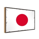 Holzschild 20x30 cm Japans Japan Flagge Fahne Wappen