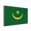 Holzschild 20x30 cm Mauretaniens Flagge Fahne Wappen