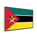 Holzschild 20x30 cm Mosambiks Mozambique Flagge Fahne Wappen