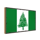 Holzschild 20x30 cm Norfolkinsel Flagge Fahne Wappen