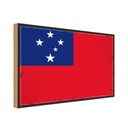 Holzschild 20x30 cm Samoas Samoa Flagge Fahne Wappen