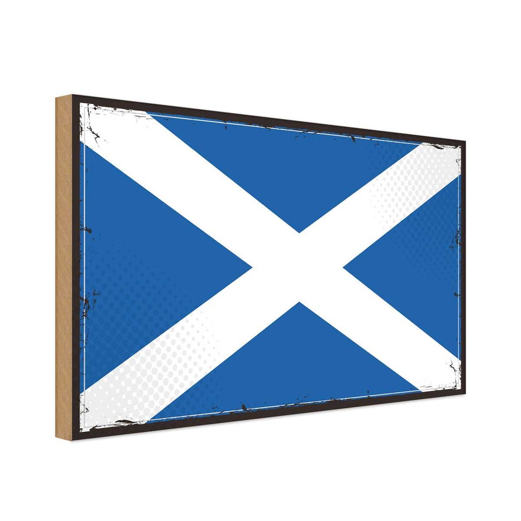 Holzschild 20x30 cm Schottlands Scotland Flagge Fahne Wappen