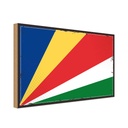 Holzschild 20x30 cm Seychellen Seychelles Flagge Fahne Wappen