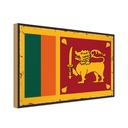 Holzschild 20x30 cm Sri Lankas Lanka Flagge Fahne Wappen