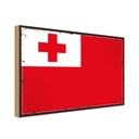 Holzschild 20x30 cm Tongas Tonga Flagge Fahne Wappen