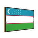 Holzschild 20x30 cm Usbekistans Uzbekistan Flagge Fahne Wappen