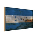 Holzschild 20x30 cm Hondura Honduras Rost Flagge Fahne Wappen