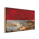 Holzschild 20x30 cm Indonesien Indonesia Rost Flagge Fahne Wappen