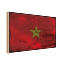 Holzschild 20x30 cm Vietnam Rost Flagge Fahne Wappen