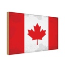 Holzschild 20x30 cm Kanada Canada Vintage Flagge Amerika USA