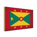 Holzschild 20x30 cm Grenada Vintage Flagge Fahne Wappen