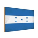 Holzschild 20x30 cm Hondura Honduras Vintage Flagge Fahne Wappen