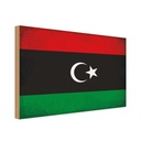 Holzschild 20x30 cm Libyen Libya Vintage Flagge Fahne Wappen