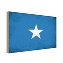 Holzschild 20x30 cm Somalia Vintage Flagge Fahne Wappen