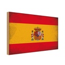 Holzschild 20x30 cm Spanien Spain Vintage Flagge Fahne Wappen