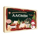 Holzschild 20x30 cm Weihnachten AACHEN