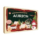 Holzschild 20x30 cm Weihnachten AURICH