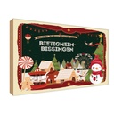 Holzschild 20x30 cm Weihnachten BIETIGHEIM-BISSINGEN