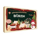 Holzschild 20x30 cm Weihnachten BÜREN