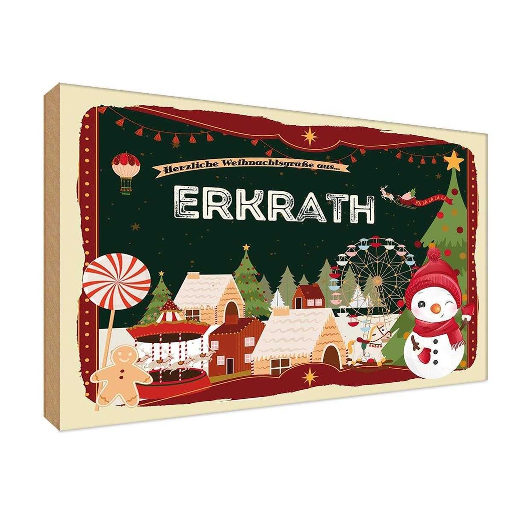 Holzschild 20x30 cm Weihnachten aus ERKRATH