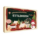Holzschild 20x30 cm Weihnachten ETTLINGEN