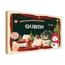 Holzschild 20x30 cm Weihnachten aus GUBEN