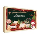 Holzschild 20x30 cm Weihnachtenaus JÜLICH Weihnachten