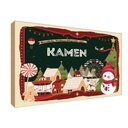 Holzschild 20x30 cm Weihnachten aus KAMEN