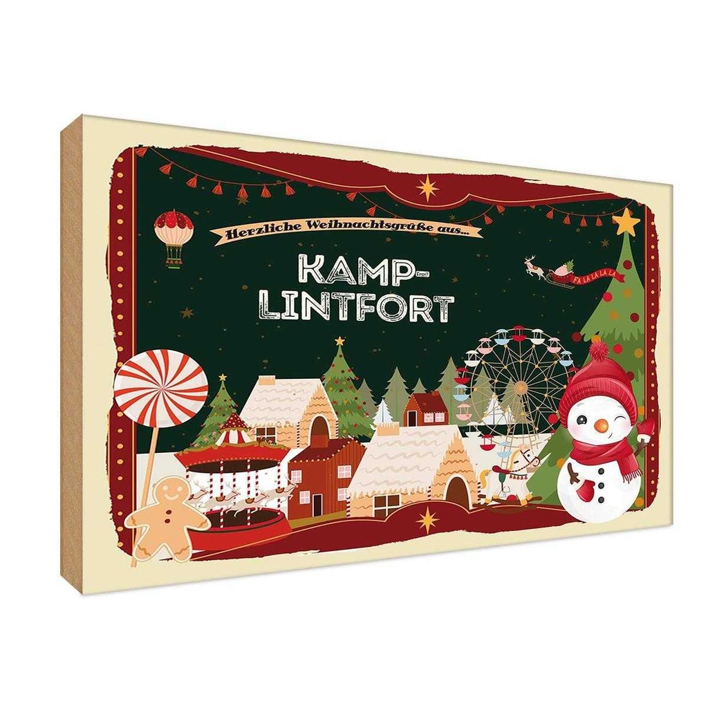 Holzschild 20x30 cm Weihnachten aus KAMP-LINTFORT
