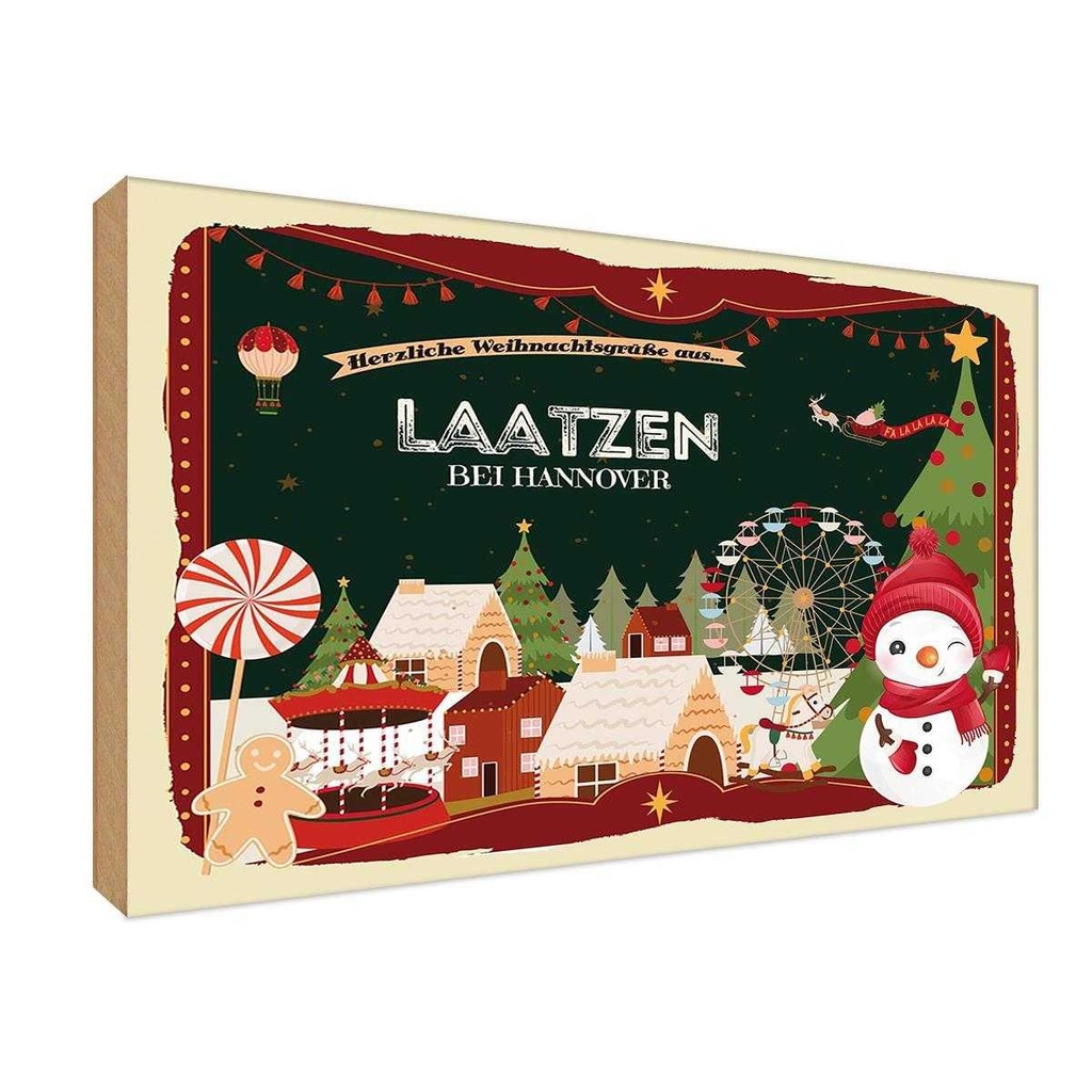 Holzschild 20x30 cm Weihnachten aus LAATZEN BEI HANNOVER