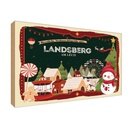 Holzschild 20x30 cm Weihnachten LANDSBERG AM LECH