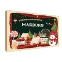 Holzschild 20x30 cm Weihnachten aus MARBURG