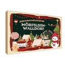 Holzschild 20x30 cm Weihnachten MÖRFELDEN-WALLDORF