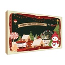 Holzschild 20x30 cm Weihnachten WARM CHRISTMAS GREETINGS