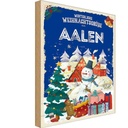 Holzschild 30x20 cm Weihnachtsgrüße AALEN Weihnachten Fest