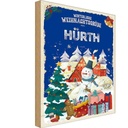 Holzschild 30x20 cm Weihnachtsgrüße aus HÜRTH Weihnachten