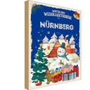 Holzschild 30x20 cm Weihnachtsgrüße NÜRNBERG Weihnachten