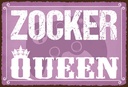 Holzschild 20x30 cm Zocker Queen Konsole