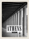 Holzschild 30x20 cm Retro Athens Greece Antik Bildmotiv Reisemotiv Abenteuer Reisen