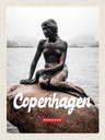 Holzschild 30x20 cm Copenhagen Denmark Meerjungfrau Bildmotiv Reisemotiv Abenteuer Reisen