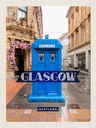Holzschild 30x20 cm Glasgow Scotland Hafenstadt Police Bildmotiv Reisemotiv Abenteuer Reisen