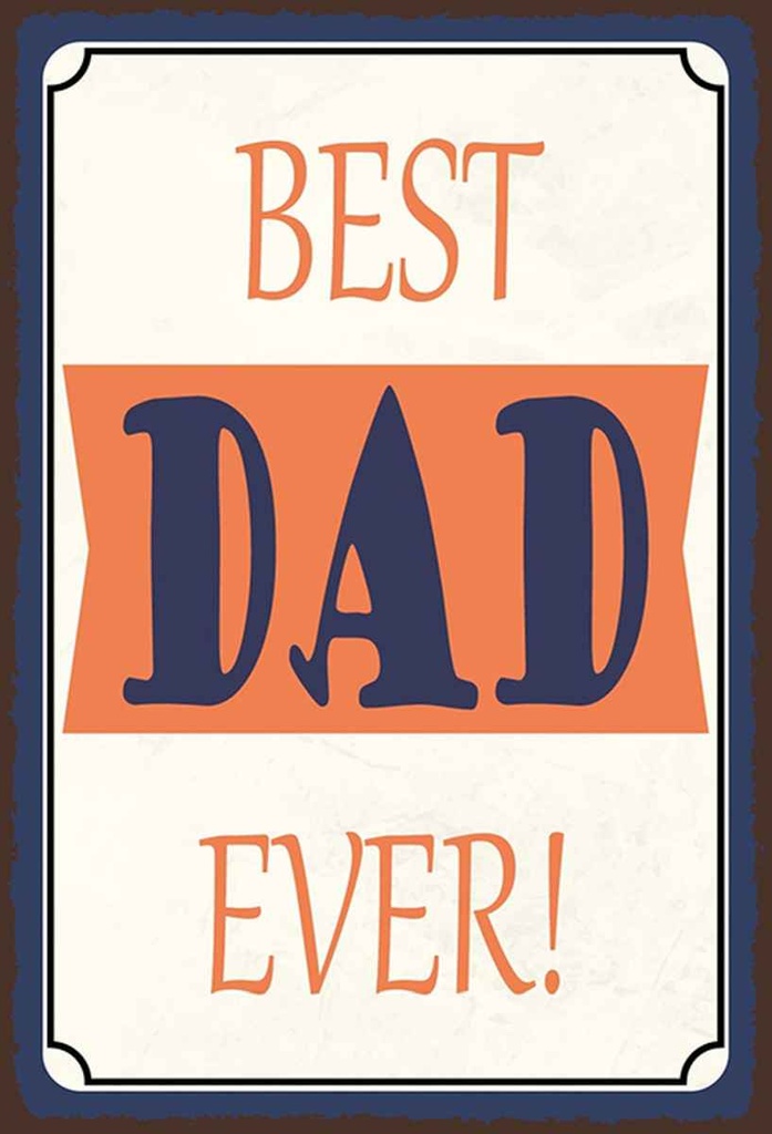 Holzschild 30x20 cm best DAD ever bester Vater