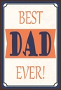 Holzschild 30x20 cm best DAD ever bester Vater