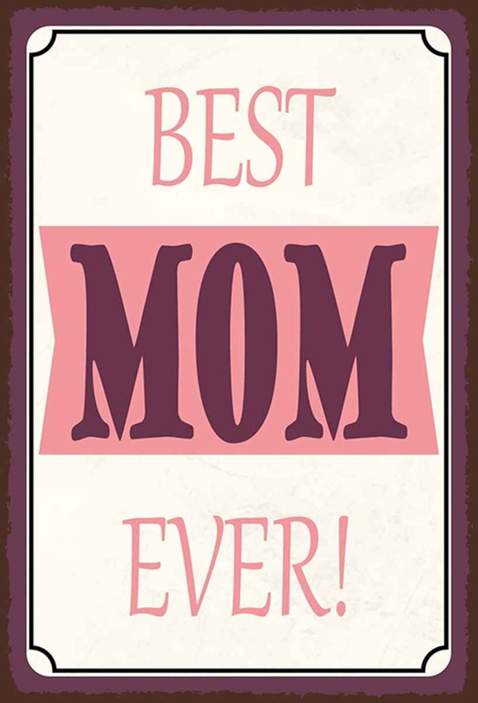 Holzschild 30x20 cm best MOM ever beste Mama