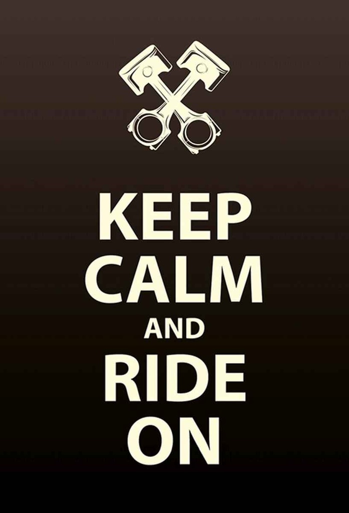 Holzschild 30x20 cm Keep Calm and Ride on