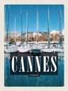Holzschild 30x20 cm Retro Cannes France Meer Jacht Bildmotiv Reisemotiv Abenteuer Reisen