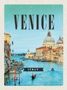 Holzschild 30x20 cm Venedig Venice Italy Meer Urlaub Bildmotiv Reisemotiv Abenteuer Reisen