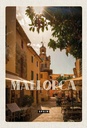 Holzschild 30x20 cm Mallorca Spain Urlaubsort Altstadt Bildmotiv Reisemotiv Abenteuer Reisen